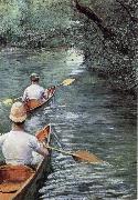 Gustave Caillebotte Canoeing on the Yerres oil painting artist